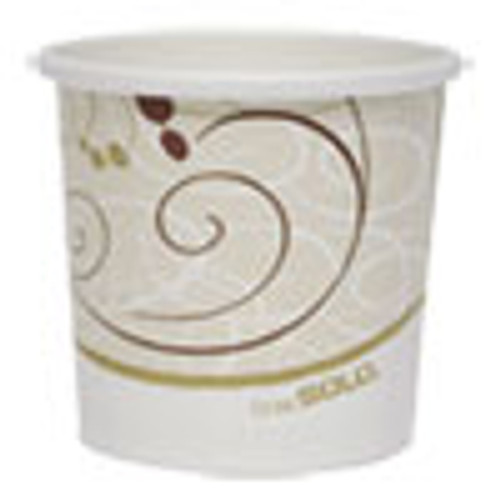 Dart Double Poly Paper Food Containers  12 oz  Symphony Design  25 Pack  20Pack Crtn (SCCHS4125SYM)