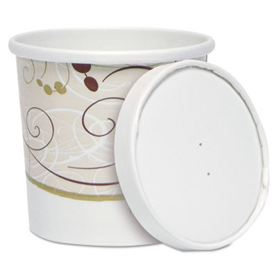 Dart Flexstyle Double Poly Food Combo Packs  Paper  Symphony Design  12oz  250 Ctn (SCCKHSB12ASYM)