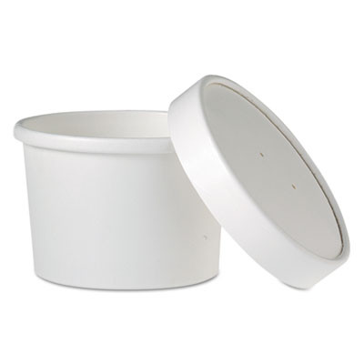 Dart Flexstyle Double Poly Food Combo Pack  8 oz  White  25 Pack (SCCKHSB8AWH)