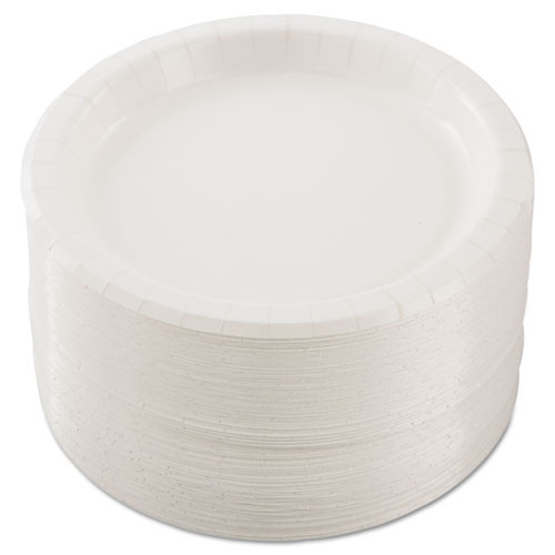 Dart Bare Eco-Forward Clay-Coated Paper Dinnerware  Plate  8 1 2  dia  500 Carton (SCCMP9BR2054)
