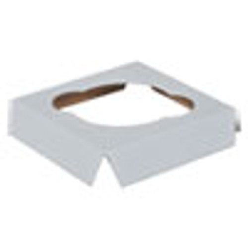 SCT Cupcake Holder Inserts  Paperboard  White Kraft  4 38 x 4 38 x 0 88  200 Carton (SCH1012)