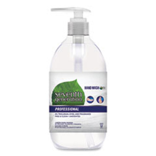 Seventh Generation Natural Hand Wash  Free   Clean  Unscented  12 oz Pump Bottle (SEV44729EA)