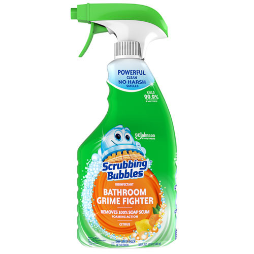 Scrubbing Bubbles Multi Surface Bathroom Cleaner  Citrus Scent  32 oz Spray Bottle (SJN306111EA)
