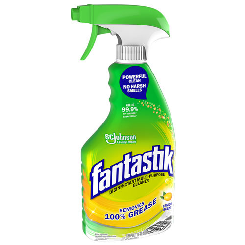 Fantastik Disinfectant Multi-Purpose Cleaner Lemon Scent  32 oz Spray Bottle  8 Carton (SJN306388)