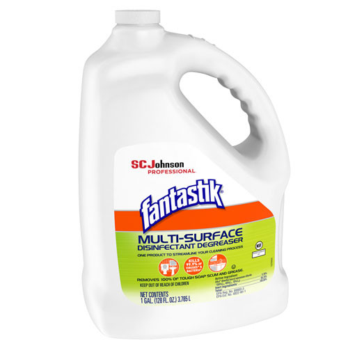 Fantastik Multi-Surface Disinfectant Degreaser  Pleasant Scent  1 Gallon Bottle (SJN311930EA)