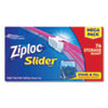Ziploc Slider Storage Bags  1 qt  5 88  x 7 88   Clear  9 Carton (SJN316490)