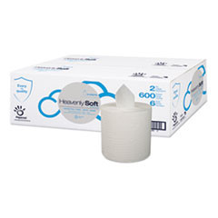 Papernet Heavenly Soft Center-Pull Towel  2-Ply  7 6  x 9   White  600 Sheets Roll  6 Rolls Carton (SOD410079)