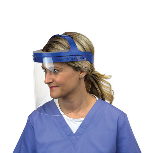 Suncast Commercial Fully Assembled Full Length Face Shield with Head Gear  16 5 x 10 25 x 11  16 Carton (SUAHGASSY16)