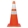 Tatco Traffic Cone  28h x 14w x 14d  Orange Silver (TCO25900)