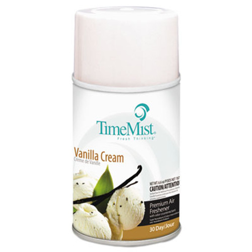 TimeMist Premium Metered Air Freshener Refill  Vanilla Cream  5 3 oz Aerosol  12 Carton (TMS1042737)