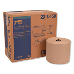Tork Basic Paper Wiper Roll Towel  7 68  x 1150 ft  Natural  4 Rolls Carton (TRK291350)