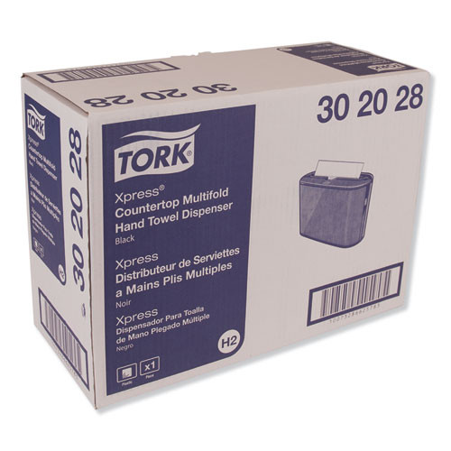 Tork Xpress Countertop Towel Dispenser  12 68 x 4 56 x 7 92  Black (TRK302028)