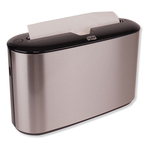 Tork Xpress Countertop Towel Dispenser  12 68 x 4 56 x 7 92  Stainless Steel Black (TRK302030)