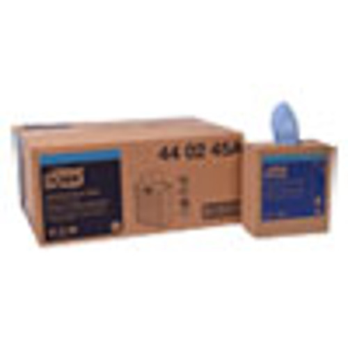Tork Industrial Paper Wiper  4-Ply  8 54 x 16 5  Blue  90 Towels Box  10 Box Carton (TRK440245A)