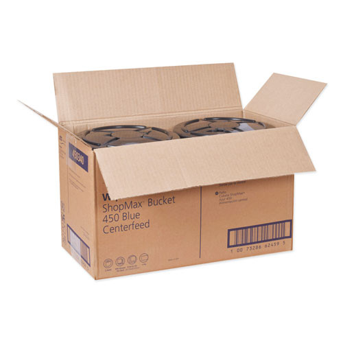 Tork Advanced ShopMax Wiper 450  8 5 x 10  Blue  200 Bucket  2 Buckets Carton (TRK450340)