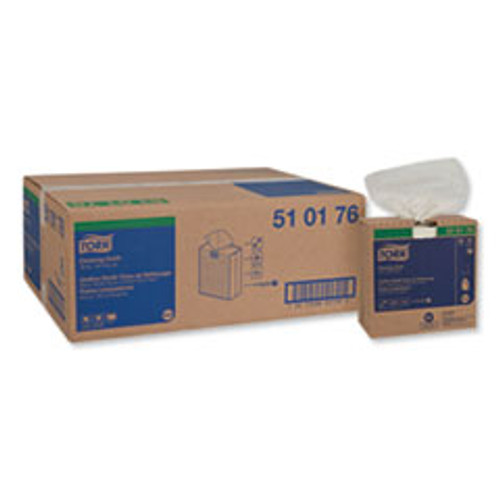 Tork Cleaning Cloth  8 46 x 16 13  White  100 Wipes Box  10 Boxes Carton (TRK510176)