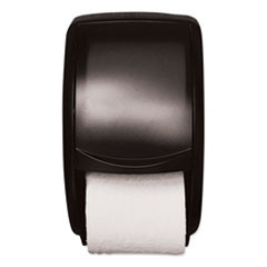 Tork Twin Standard Roll Bath Tissue Dispenser  Plastic  7 5 x 7 x 12 75  Smoke (TRK55TR)