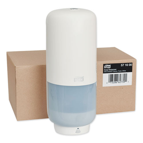 Tork Elevation Foam Skincare Auto Dispenser with Intuition Sensor  1 L 33 oz  4 45  x 5 12  x 10 94   White  4 Carton (TRK571600)