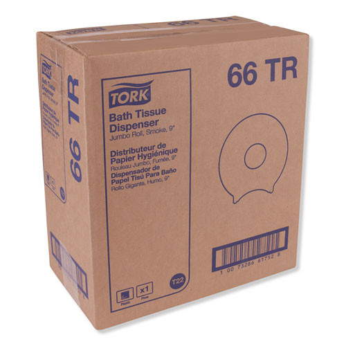 Tork Jumbo Bath Tissue Dispenser  10 63 x 5 75 x 12  Smoke (TRK66TR)