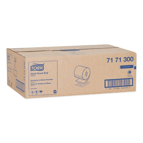 Tork Universal Hand Towel Roll  Notched  7 5  x 800 ft  Natural  6 Rolls Carton (TRK7171300)
