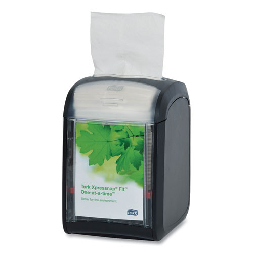 Tork Xpressnap Fit Napkin Dispenser  Tabletop  4 4 x 5 6 x 6 7  Black (TRK7232000)