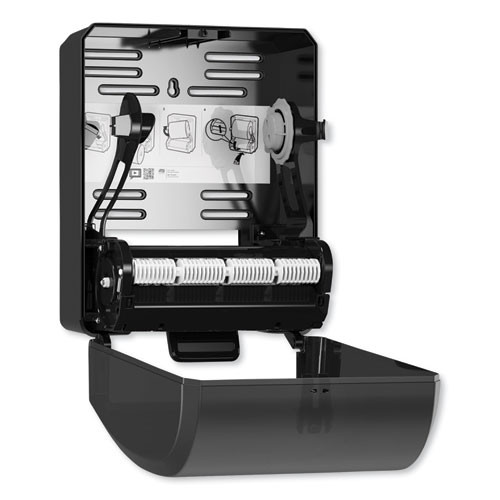 Tork Mechanical Hand Towel Roll Dispenser  12 32  x 9 32  x 15 95  H80 System  Black (TRK772828)