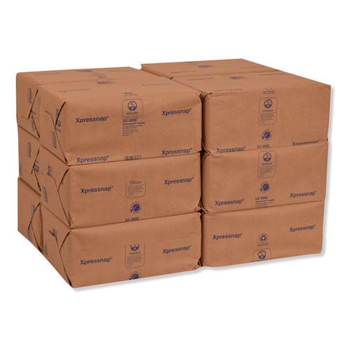 Tork Xpressnap Interfold Dispenser Napkins  2-Ply  Bag-Pack  13 x 8 5  Natural  500 Carton (TRKDX906E)