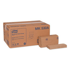 Tork Universal Multifold Hand Towel  9 13 x 9 5  Natural  250 Pack 16 Packs Carton (TRKMK530A)