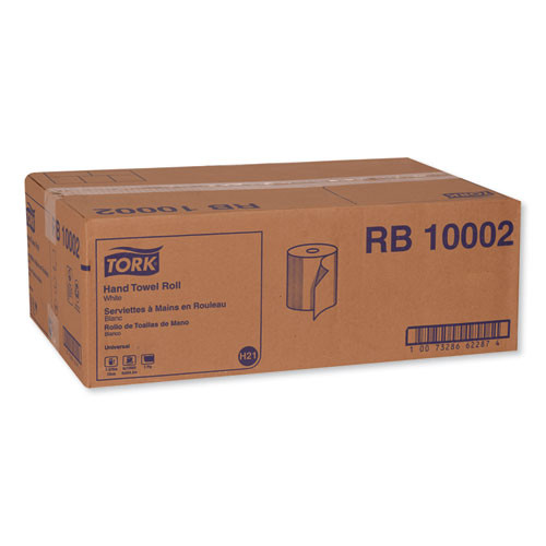 Tork Hardwound Roll Towel  7 88  x 1000 ft  White  6 Rolls Carton (TRKRB10002)