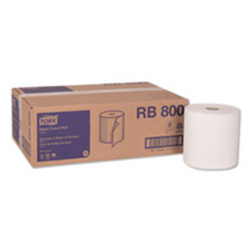 Tork Advanced Hardwound Roll Towel  7 88  x 800 ft  White  6 Rolls Carton (TRKRB800)