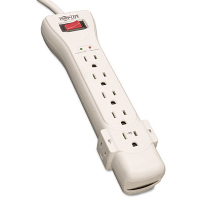 Tripp Lite Protect It  Surge Protector  7 Outlets  7 ft  Cord  2160 Joules  Light Gray (TRPSUPER7)