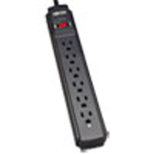 Tripp Lite Protect It  Surge Protector  6 Outlets  6 ft  Cord  790 Joules  Black (TRPTLP606B)