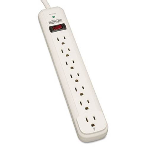 Tripp Lite Protect It  Surge Protector  7 Outlets  12 ft  Cord  1080 Joules  Light Gray (TRPTLP712)