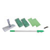 Unger Indoor Window Cleaning Kit  Aluminum  72  Extension Pole  8  Pad Holder (UNGWNK01)