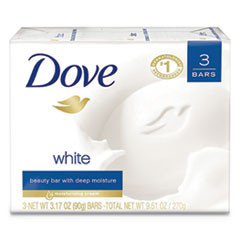 Dove White Beauty Bar  Light Scent  3 17 oz  12 Carton (UNI04090CT)