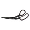 Universal Industrial Carbon Blade Scissors  8  Long  3 5  Cut Length  Black Gray Offset Handle (UNV92022)