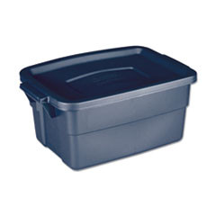 Rubbermaid Roughneck Storage Box  10 5 8w x 15 687d x 7h  Dark Indigo Metallic (UNXRMRT030003)