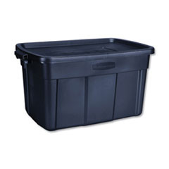 Rubbermaid Roughneck Storage Box  20 2 5w x 32 3 10d x 16 7 10h  Dark Indigo Metallic (UNXRMRT310000)