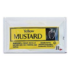 Vistar Condiment Packets  Mustard  0 16 oz Packet  200 Carton (VST80006)