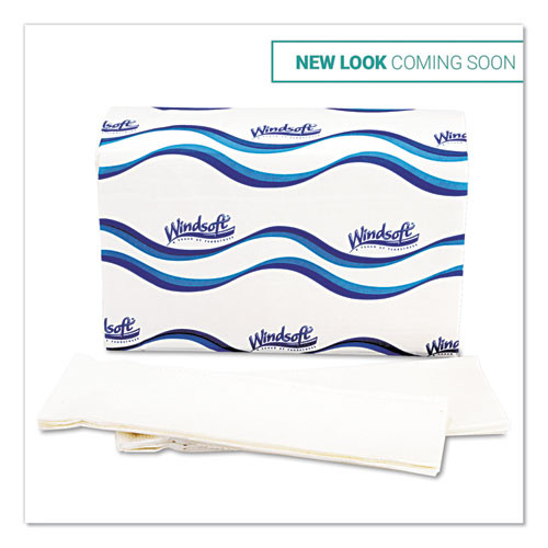 Windsoft Multifold Paper Towels  1 Ply  White  9 25 x 9 5  250 Pack  16 Packs Carton (WIN105B)