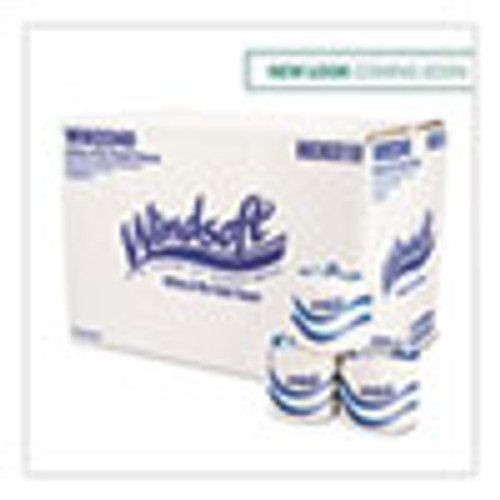 Windsoft Bath Tissue  Septic Safe  2-Ply  White  4 x 3 75  500 Sheets Roll  96 Rolls Carton (WIN2240B)