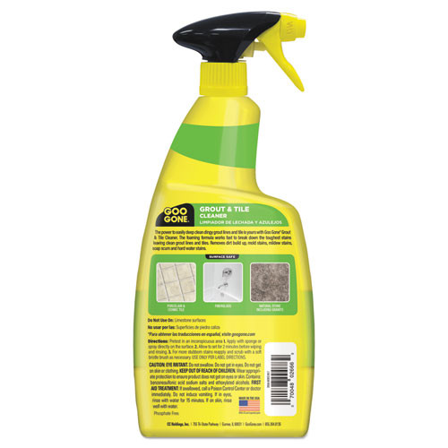 Goo Gone Grout and Tile Cleaner  Citrus Scent  28 oz Trigger Spray Bottle  6 CT (WMN2054A)