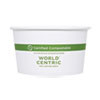 World Centric Paper Bowls  4 5  dia x 2 5   12 oz  White  500 Carton (WORBOPA12)