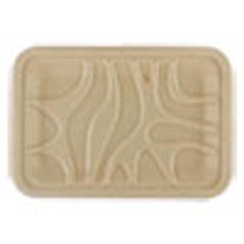World Centric Fiber Trays  PLA Lined  PFAS Free  8 2 x 5 7 x 0 7  Natural  500 Carton (WORTRSC2SLLF)