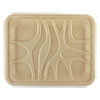 World Centric Fiber Trays  PLA Lined  PFAS Free  9 1 x 7 1 x 0 7  Natural  500 Carton (WORTRSC4SLLF)