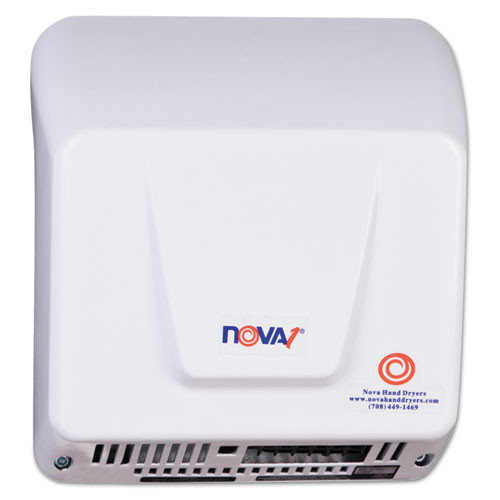 WORLD DRYER NOVA Hand Dryer  110-240V  Aluminum  White (WRL083000000)