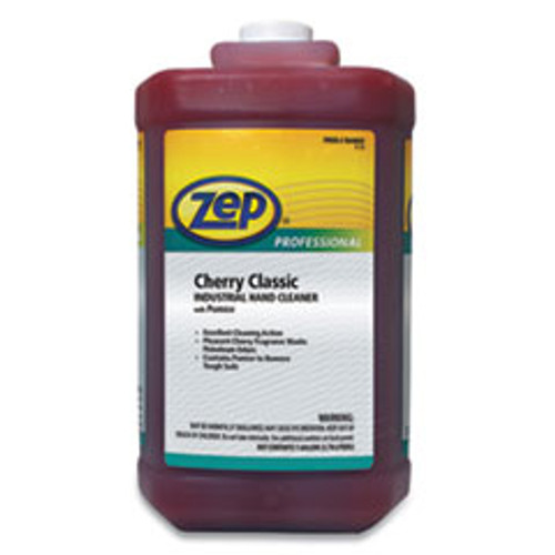 Zep Professional Cherry Industrial Hand Cleaner with Abrasive  Cherry  1 gal Bottle  4 Carton (ZPER04860)