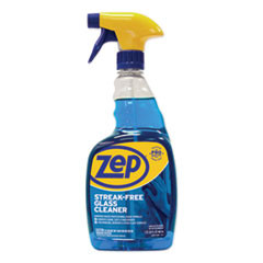 Zep Commercial Streak-Free Glass Cleaner  Pleasant Scent  32 oz Spray Bottle  12 Carton (ZPEZU112032CT)