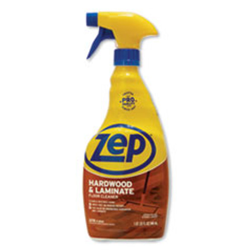 Zep Commercial Hardwood and Laminate Cleaner  32 oz Spray Bottle  12 Carton (ZPEZUHLF32CT)