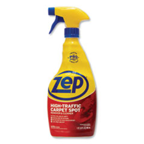 Zep Commercial High Traffic Carpet Cleaner  Fresh Scent  32 oz Spray Bottle  12 Carton (ZPEZUHTC32CT)